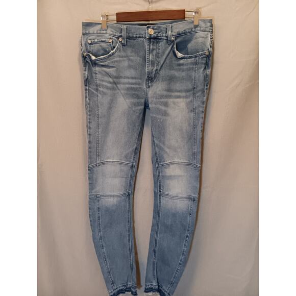 PacSun Comfort Stretch Stacked Ergo Men's Blue Jeans 32X32 Stylish Fit - Picture 1 of 6